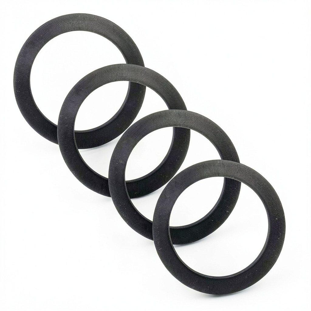 'Bizhala DAC-308 piston rings set displayed on a workbench'