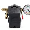 Lefoo Air Compressor Pressure Gauge Automatic Shut-Off Black-0