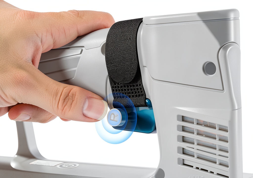 Lenink power button lock installed on Makita DMP180 cordless inflator
