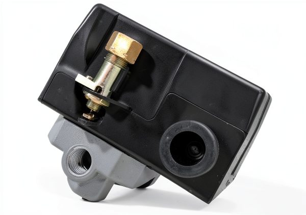 Lefoo Air Compressor Pressure Gauge Automatic Shut-Off Black-2