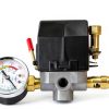 Lefoo Air Compressor Pressure Gauge Automatic Shut-Off Black-1