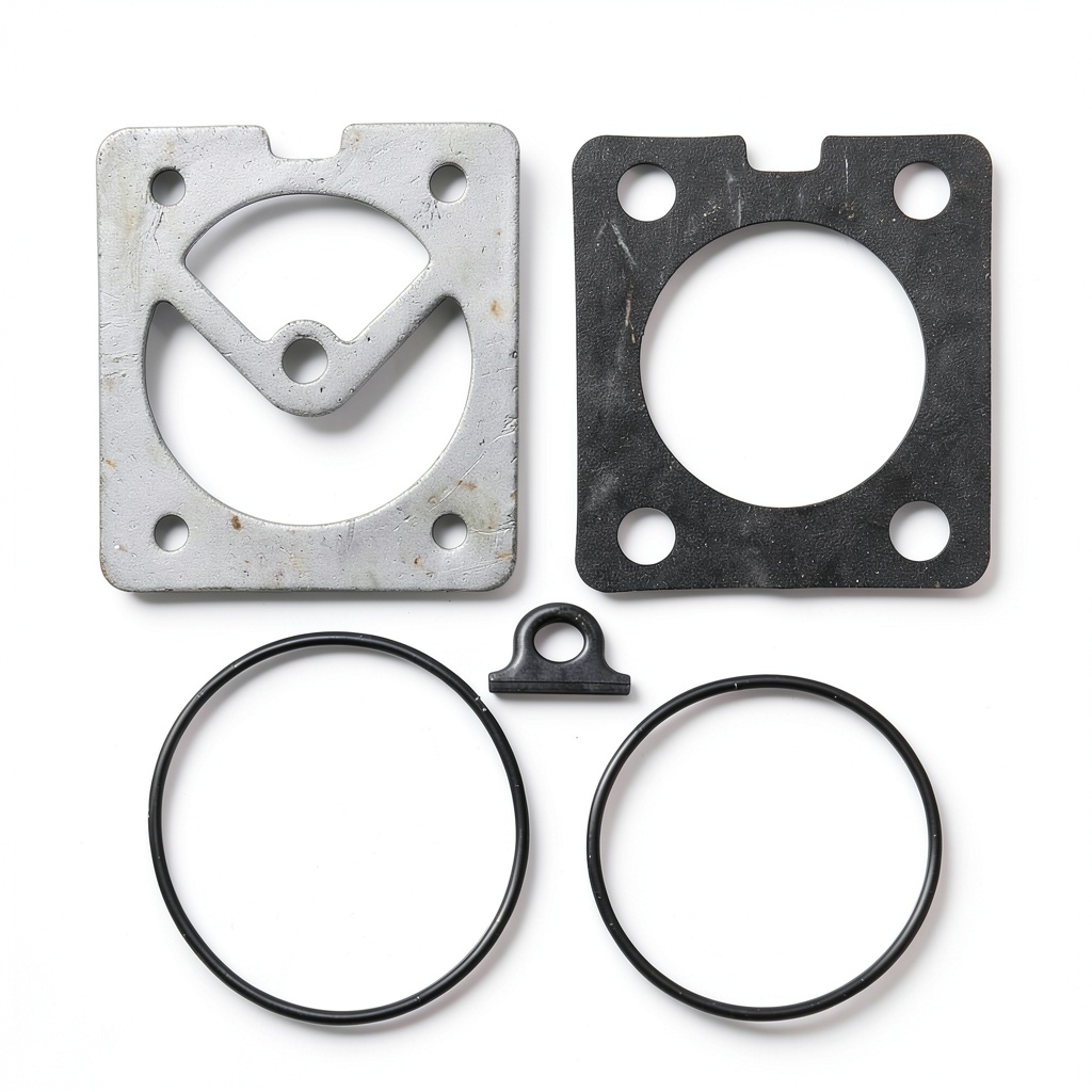 Vkinman air compressor replacement parts shown with tools