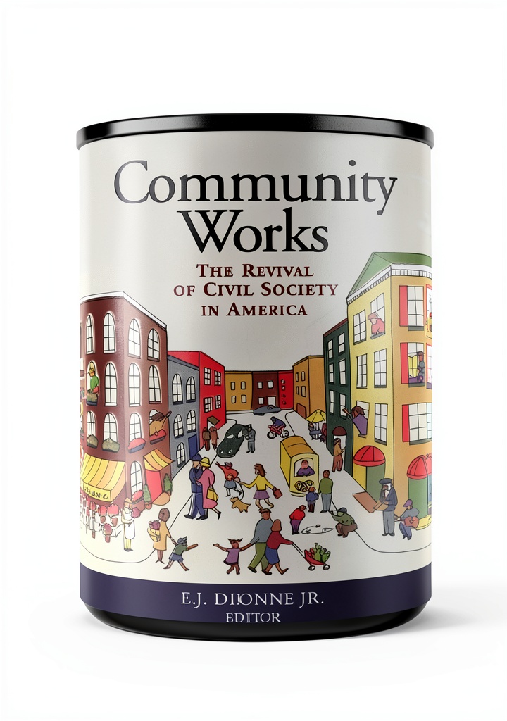 'Brookings Institution Press Kindle book cover showing volunteer work themes'