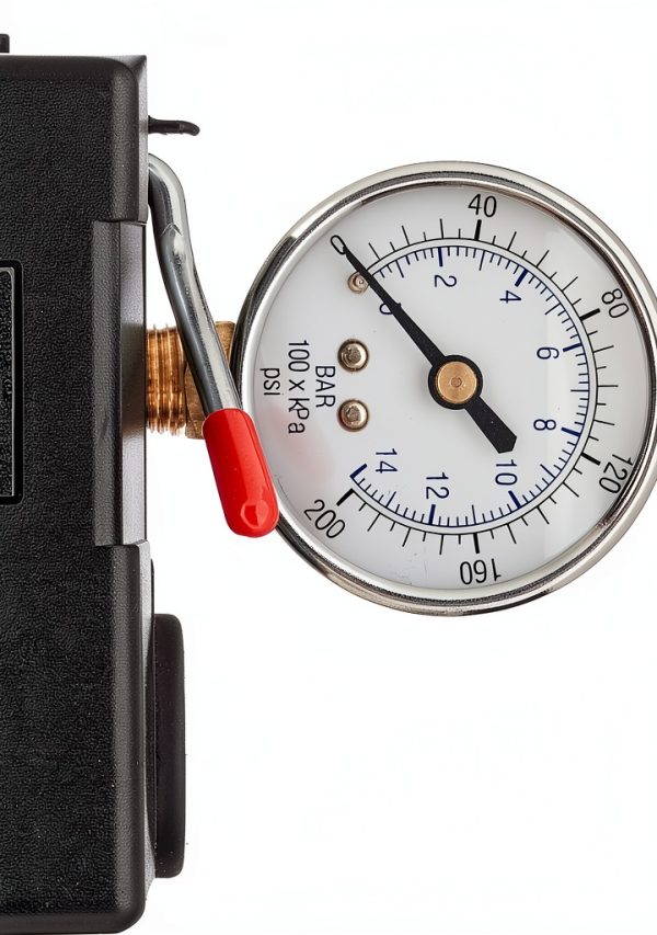 Lefoo Air Compressor Pressure Switch Heavy Duty Metal 4 Port-2