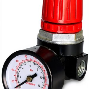 HKAOSDUUH Air Compressor Pressure Regulator Metal Red Black-0