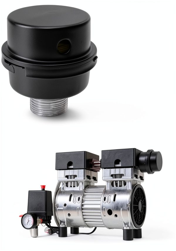 Tnuocke Air Compressor Filter Metal Noise Reduction 1/2 Inch-4