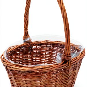 Royal Imports Willow Oval Basket – Natural Finish Small 9x7x3.5in-0