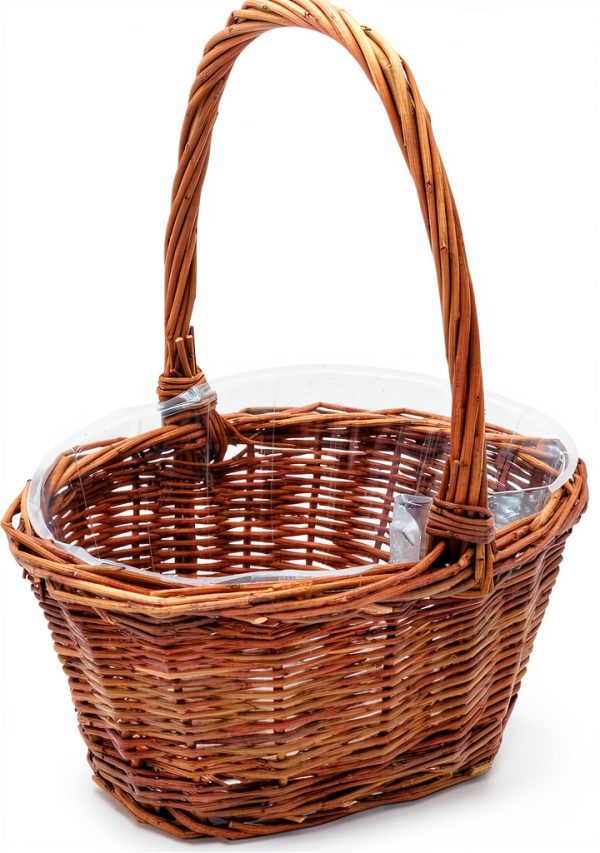 Royal Imports Willow Oval Basket – Natural Finish Small 9x7x3.5in-0