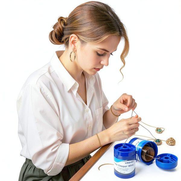 Copper Wire 24 Gauge 99.9% Pure Soft 921 ft Roll by YEZHET-5