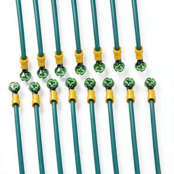 Grounding Pigtail: 12AWG Green Stranded Copper Wire, 8-Inch Length, with 10/32 x 3/8 Green Screw - Quick 5-Second Installation(15 Pack)-1
