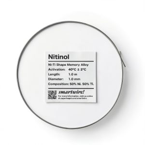 Nitinol Shape Memory Wire (1m x 1mm, 40C/104F Activation) | Professor Tony's Smart Ass Wire Company-0