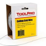ToolPro 18 Gauge Ceiling Grid Wire - 300 Foot Roll with Carton Dispenser, Heavy Duty Wire for Drop Ceiling Installation -Cut to The Length You Want with no Waste-0