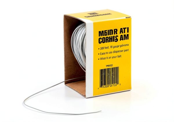 ToolPro 18 Gauge Ceiling Grid Wire - 300 Foot Roll with Carton Dispenser, Heavy Duty Wire for Drop Ceiling Installation -Cut to The Length You Want with no Waste-1