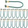 Grounding Pigtail: 12AWG Green Stranded Copper Wire, 8-Inch Length, with 10/32 x 3/8 Green Screw - Quick 5-Second Installation(15 Pack)-0