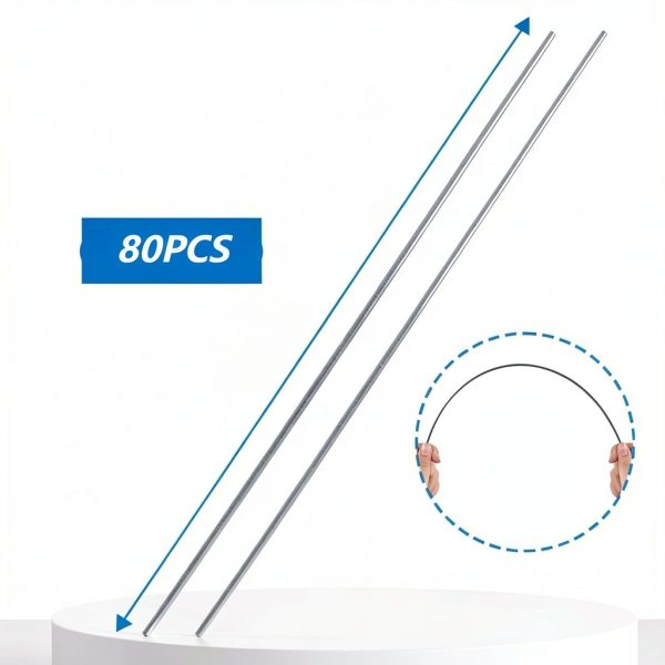 24" Insulation Support Wire 80pcs 1095 Carbon Steel Metal Rods WAKCCIL-1