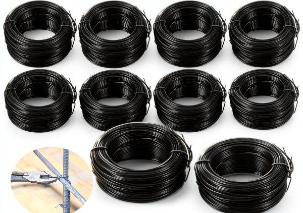 Cunno 10 Roll Rebar Tie Wire 16 Gauge – Black, 984 ft Flexible Reel-0