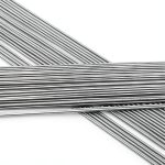 50PCS Stainless Steel Spring Wire, 40CM 0.8mm Elastic Steel bar Round Bar Silver-0