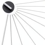 304 Stainless Steel Spring Wire, 40cm Lengh Straight Stainless Steel Spring Wire Assortment Kit, Hard Steel Straight Wire Diameter 0.4mm 0.6mm 0.8mm 1mm 1.2mm 1.4mm 1.6mm 1.8mm 2mm 3mm, 100Pcs-0