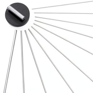 304 Stainless Steel Spring Wire, 40cm Lengh Straight Stainless Steel Spring Wire Assortment Kit, Hard Steel Straight Wire Diameter 0.4mm 0.6mm 0.8mm 1mm 1.2mm 1.4mm 1.6mm 1.8mm 2mm 3mm, 100Pcs-0