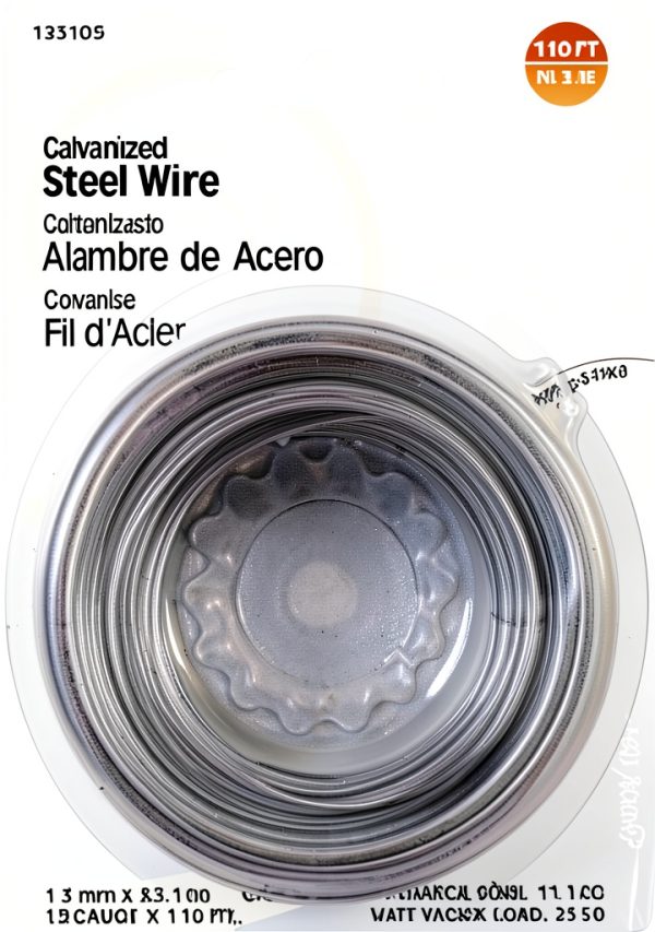 16 Gauge Galvanized Steel Wire by Hillman - 25ft Silver Polished Wire-0