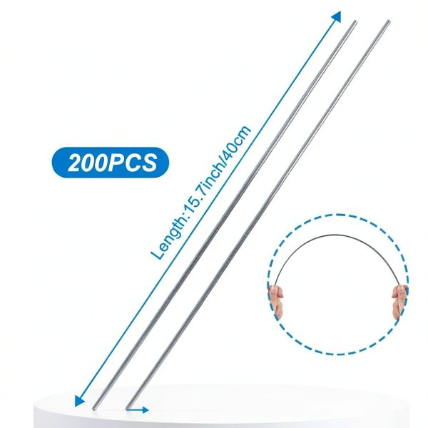 200 Pcs 16inch Insulation Support Wire Hlimior 1095 Carbon Steel Pack-1